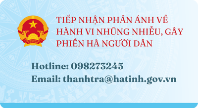 TIẾP NHẬN PHẢN ÁNH VỀ HÀNH VI NHŨNG NHIỄU, GÂY PHIỀN HÀ NGƯỜI DÂN