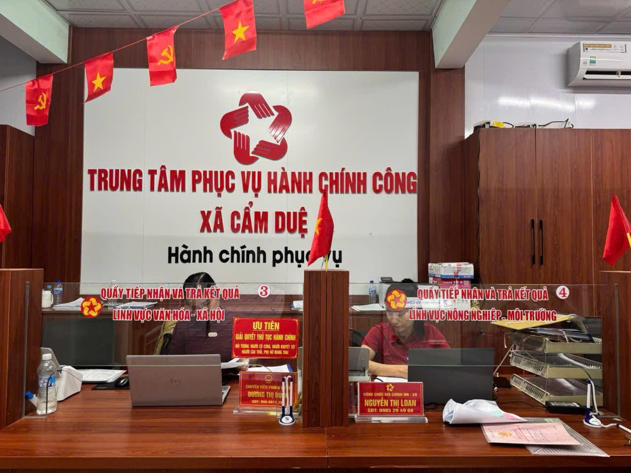 UBND XÃ CẨM DUỆ THÔNG BÁO VỀ VIỆC THỰC HIỆN MÔ HÌNH GIẢI QUYẾT THỦ TỤC HÀNH CHÍNH “ NGÀY KHÔNG HẸN”