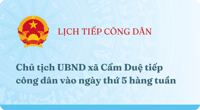 LỊCH TIẾP CÔNG DÂN