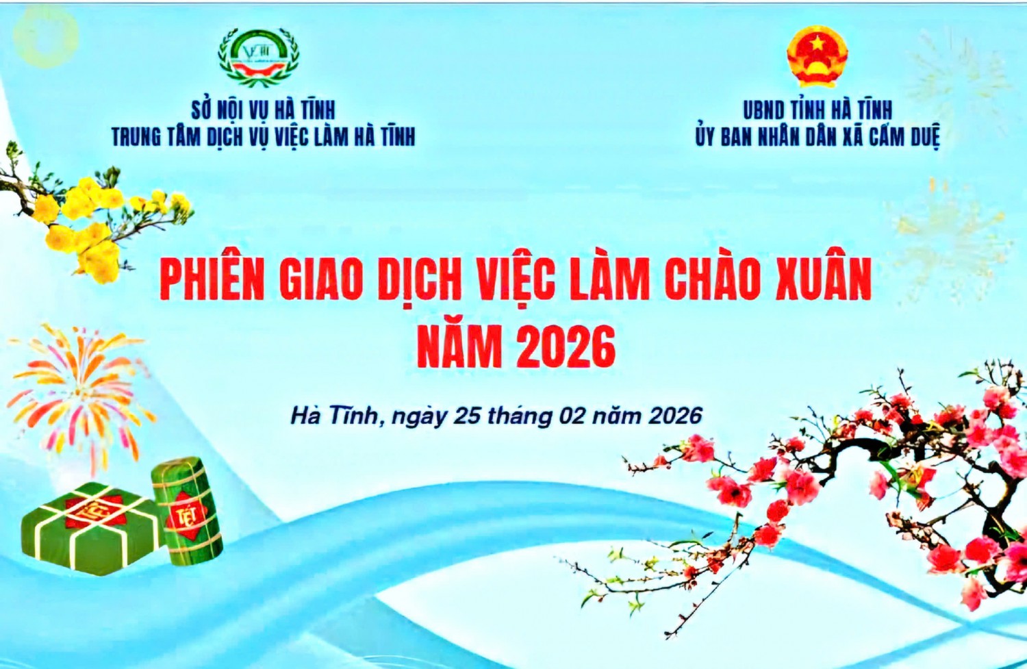 Phiên giao dịch việc làm chào xuân tại UBND xã Cẩm Duệ
