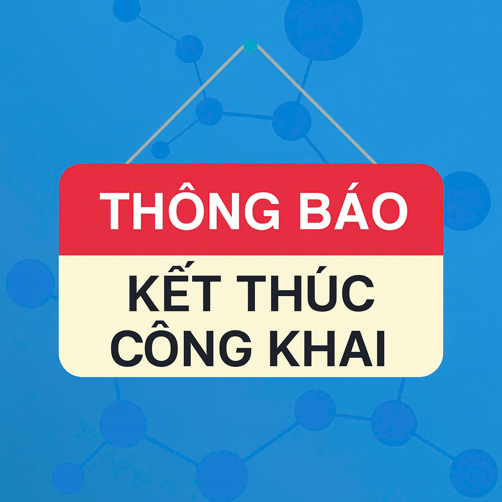 Thông báo về việc kết thúc niêm yết công khai các trường hợp đề nghị cấp giấy chứng nhận quyền sử dụng đất lần đầu.