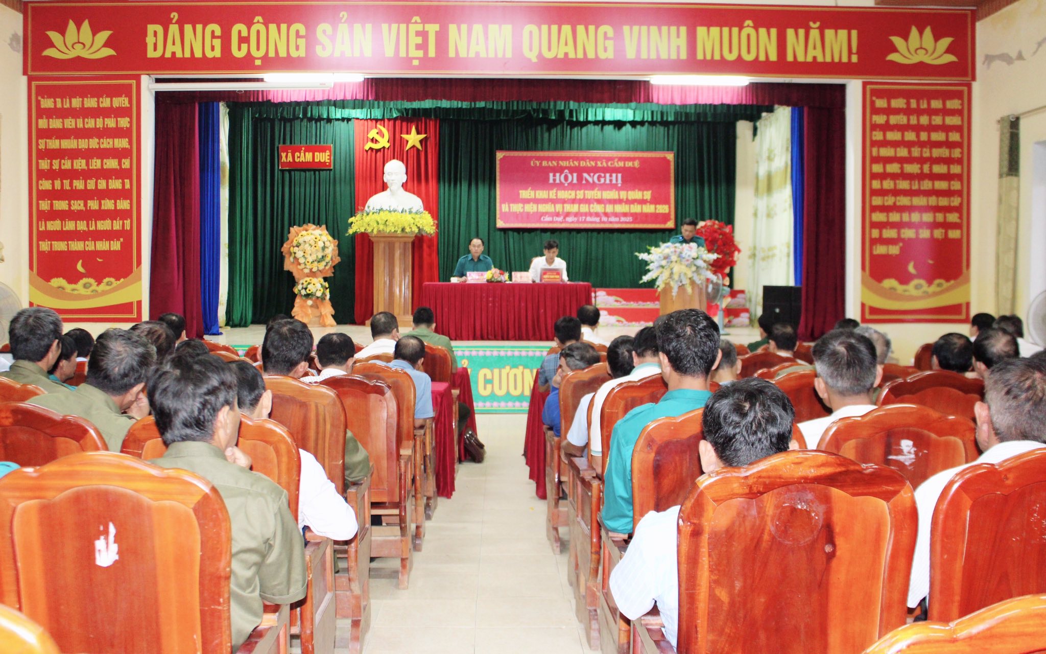 XÃ CẨM DUỆ TRIỂN KHAI KẾ HOẠCH SƠ TUYỂN NGHĨA VỤ QUÂN SỰ VÀ THAM GIA CÔNG AN NHÂN DÂN NĂM 2026