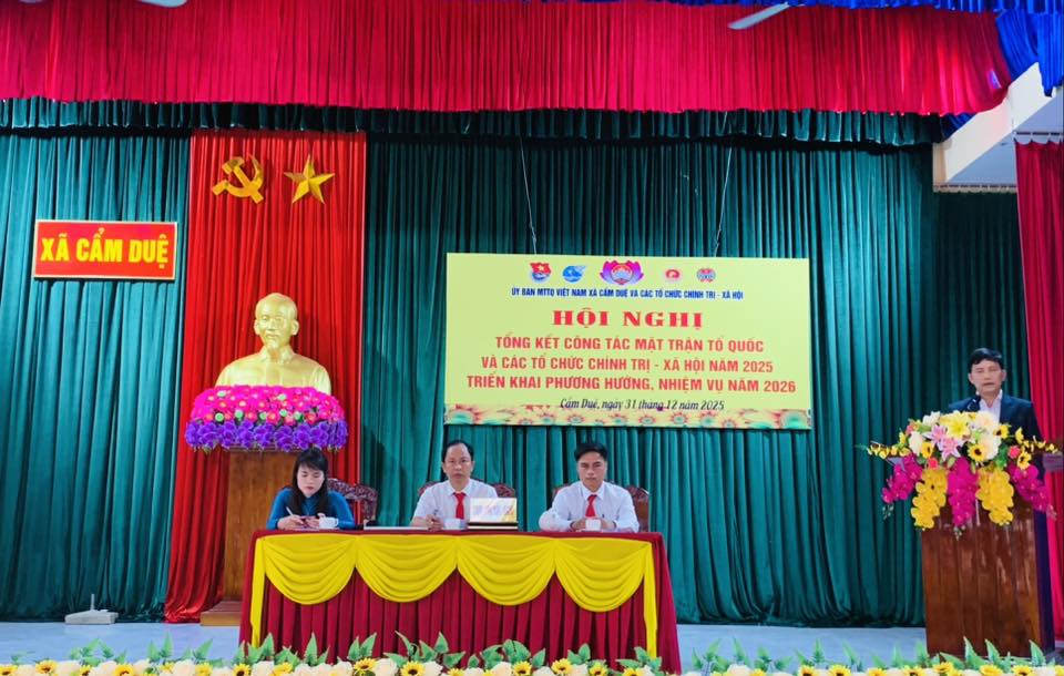 ỦY BAN MẶT TRẬN TỔ QUỐC VÀ CÁC TỔ CHỨC CHÍNH TRỊ XÃ HỘI XÃ CẨM DUỆ ĐỔI MỚI PHƯƠNG THỨC HOẠT ĐỘNG, CHUNG SỨC XÂY DỰNG QUÊ HƯƠNG GIÀU ĐẸP