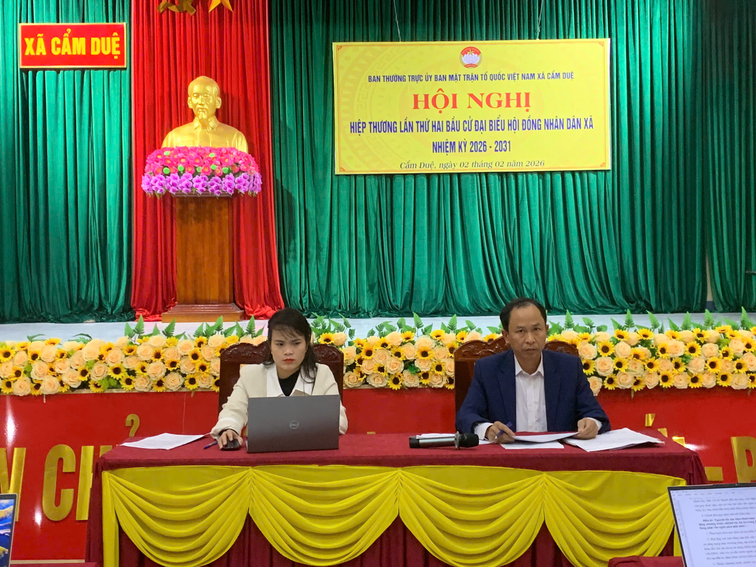 HỘI NGHỊ HIỆP THƯƠNG LẦN THỨ HAI ĐỂ THỎA THUẬN, LẬP DANH SÁCH SƠ BỘ NHỮNG NGƯỜI ỨNG CỬ ĐẠI BIỂU HỘI ĐỒNG NHÂN DÂN PHƯỜNG KHÓA II, NHIỆM KỲ 2026-2031