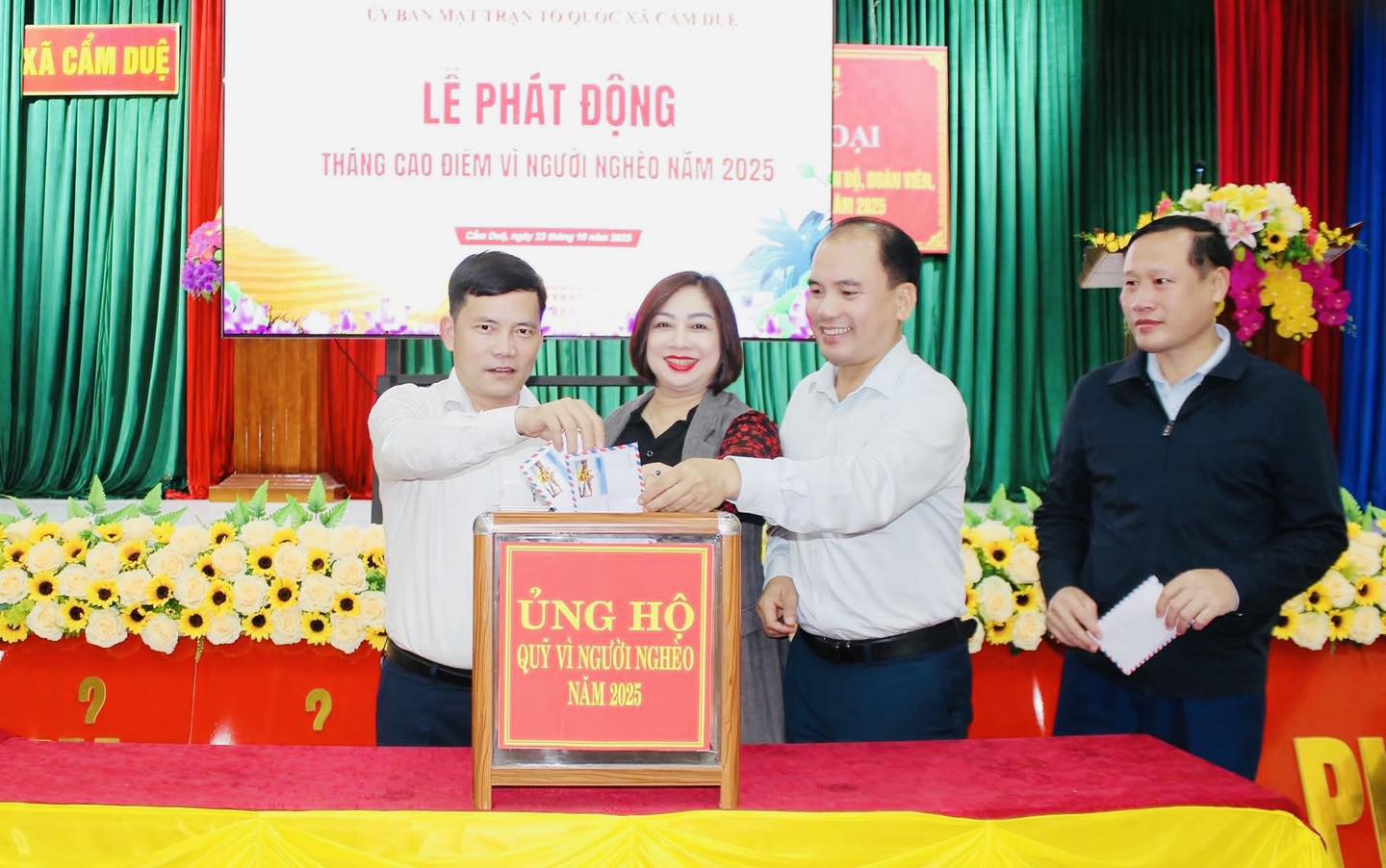 PHÁT ĐỘNG XÂY DỰNG QUỸ “VÌ NGƯỜI NGHÈO” XÃ CẨM DUỆ NĂM 2025