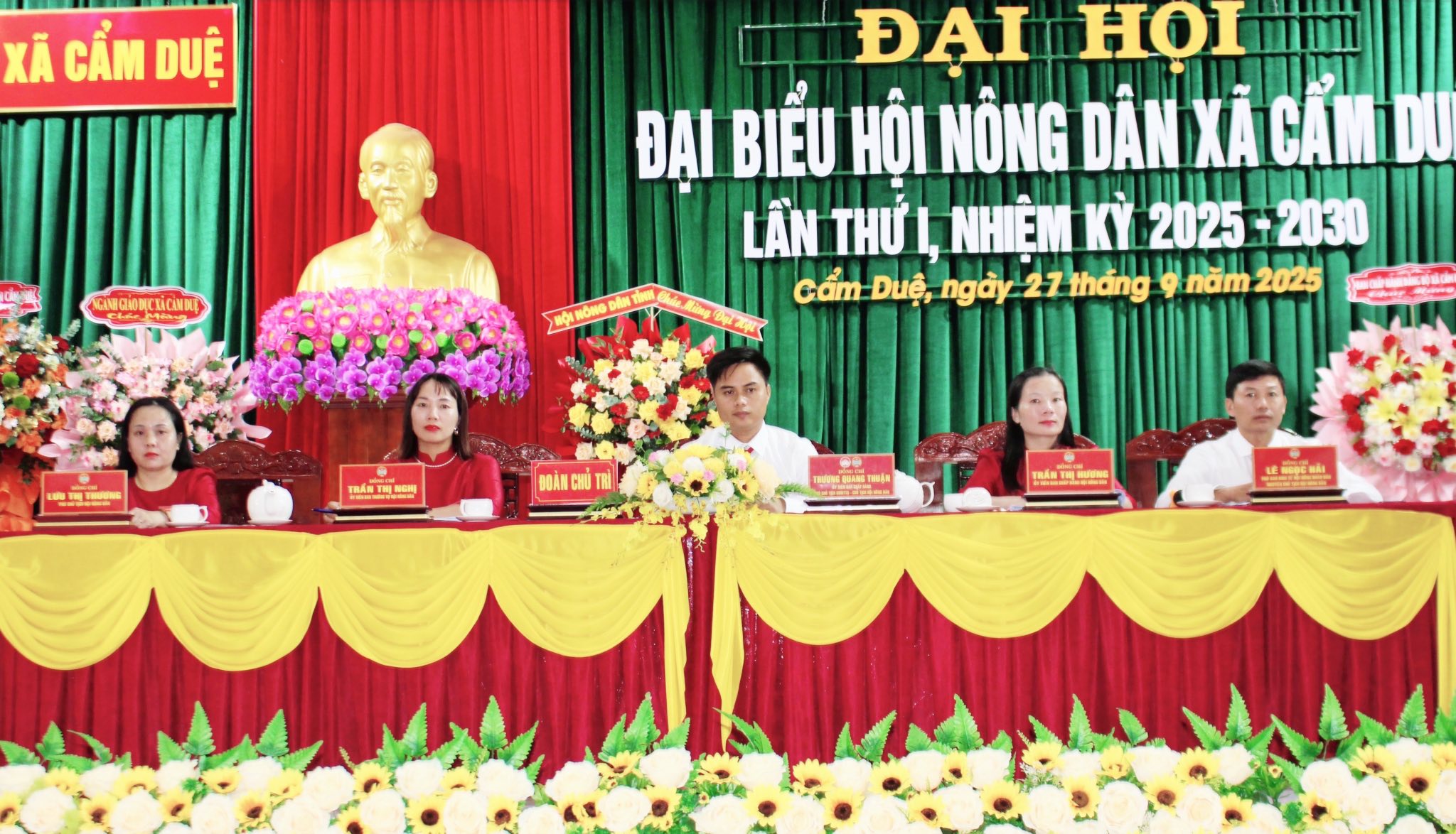 HỘI NÔNG DÂN XÃ CẨM DUỆ TỔ CHỨC ĐẠI HỘI ĐẠI BIỂU XÃ LẦN THỨ NHẤT, NHIỆM KỲ 2025-2030