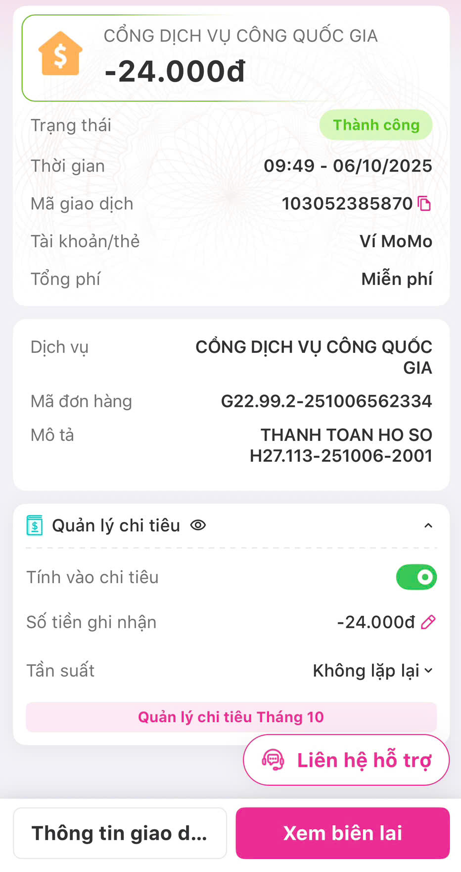 THANH TOÁN TRỰC TIẾP TRÊN CỔNG DỊCH VỤ CÔNG QUỐC GIA 