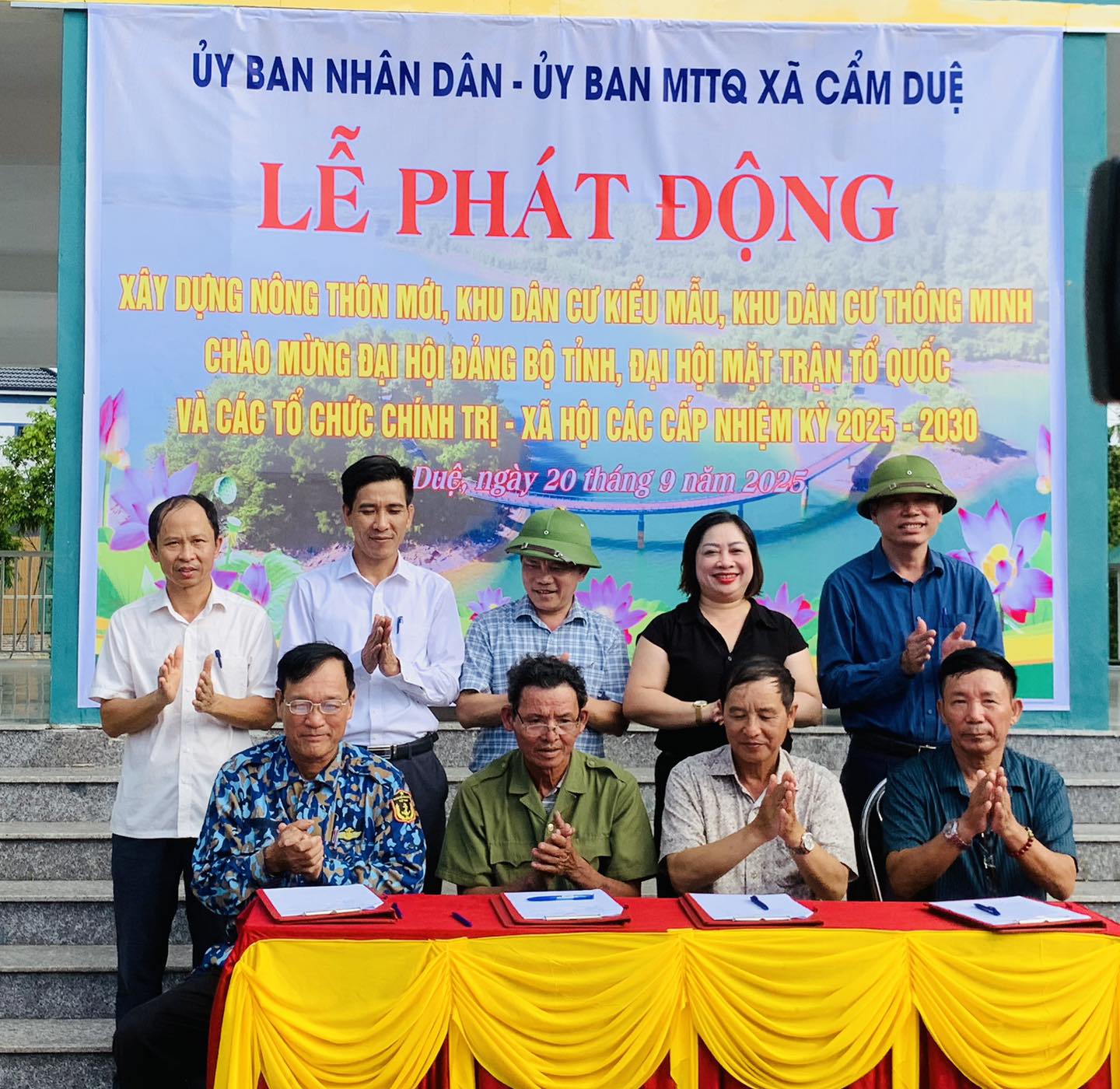 XÃ CẨM DUỆ TỔ CHỨC LỄ PHÁT ĐỘNG XÂY DỰNG NÔNG THÔN MỚI CHÀO MỪNG ĐẠI HỘI ĐẢNG BỘ TỈNH LẦN THỨ XX VÀ ĐẠI HỘI MẶT TRẬN TỔ QUỐC CÁC CẤP NHIỆM KỲ 2025–2030