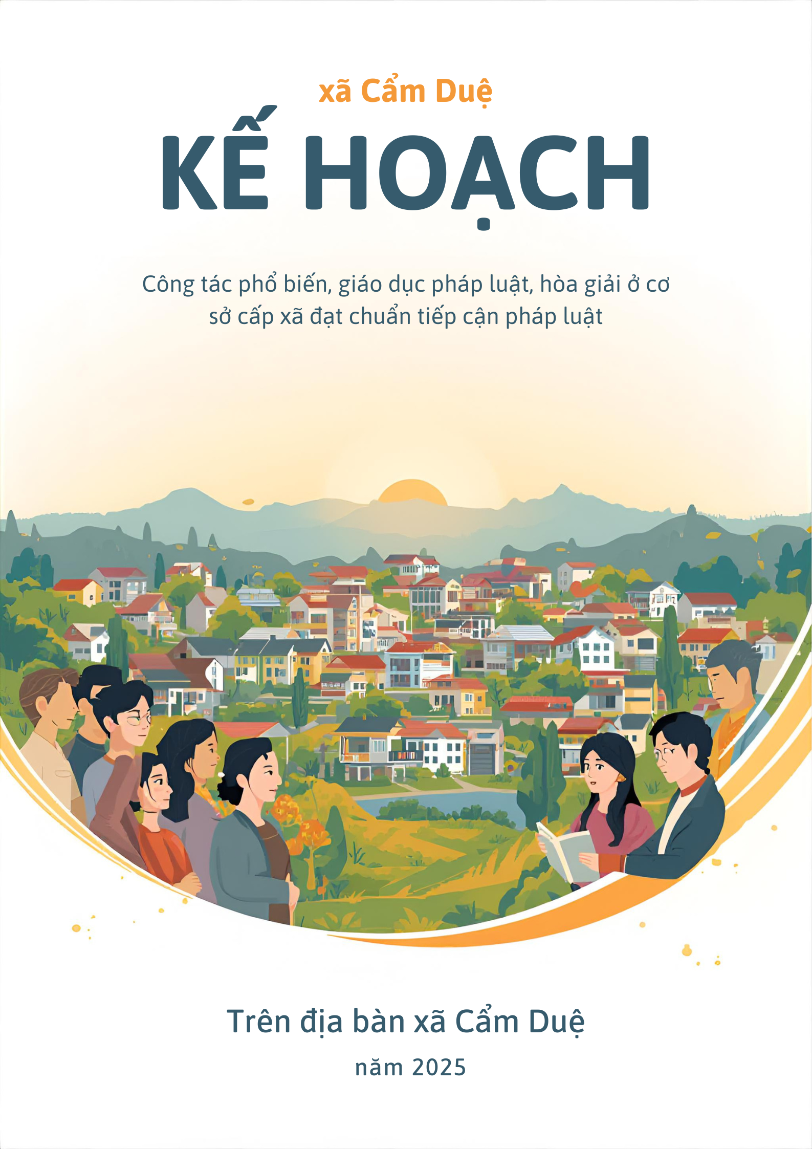 Kế hoạch thực hiện công tác phổ biến, giáo dục pháp luật, hòa giải ở cơ sở cấp xã đạt chuẩn tiếp cận pháp luật năm 2025 trên địa bàn xã Cẩm Duệ