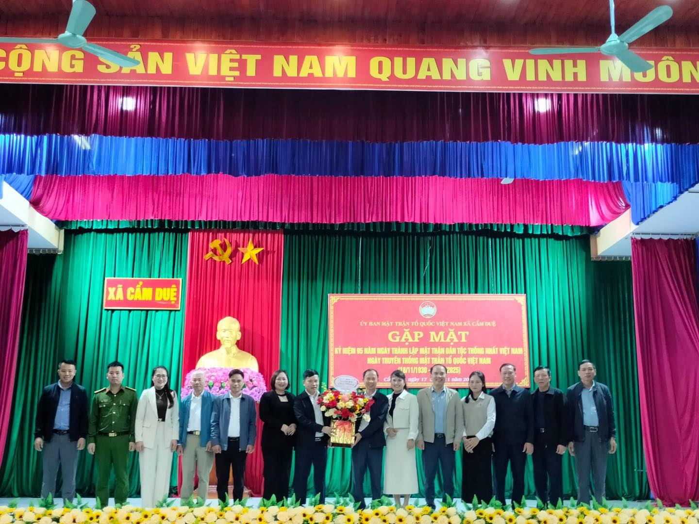 ỦY BAN MTTQ XÃ CẨM DUỆ TỔ CHỨC GẶP MẶT KỶ NIỆM 95 NĂM NGÀY THÀNH LẬP MẶT TRẬN DÂN TỘC THỐNG NHẤT VIỆT NAM