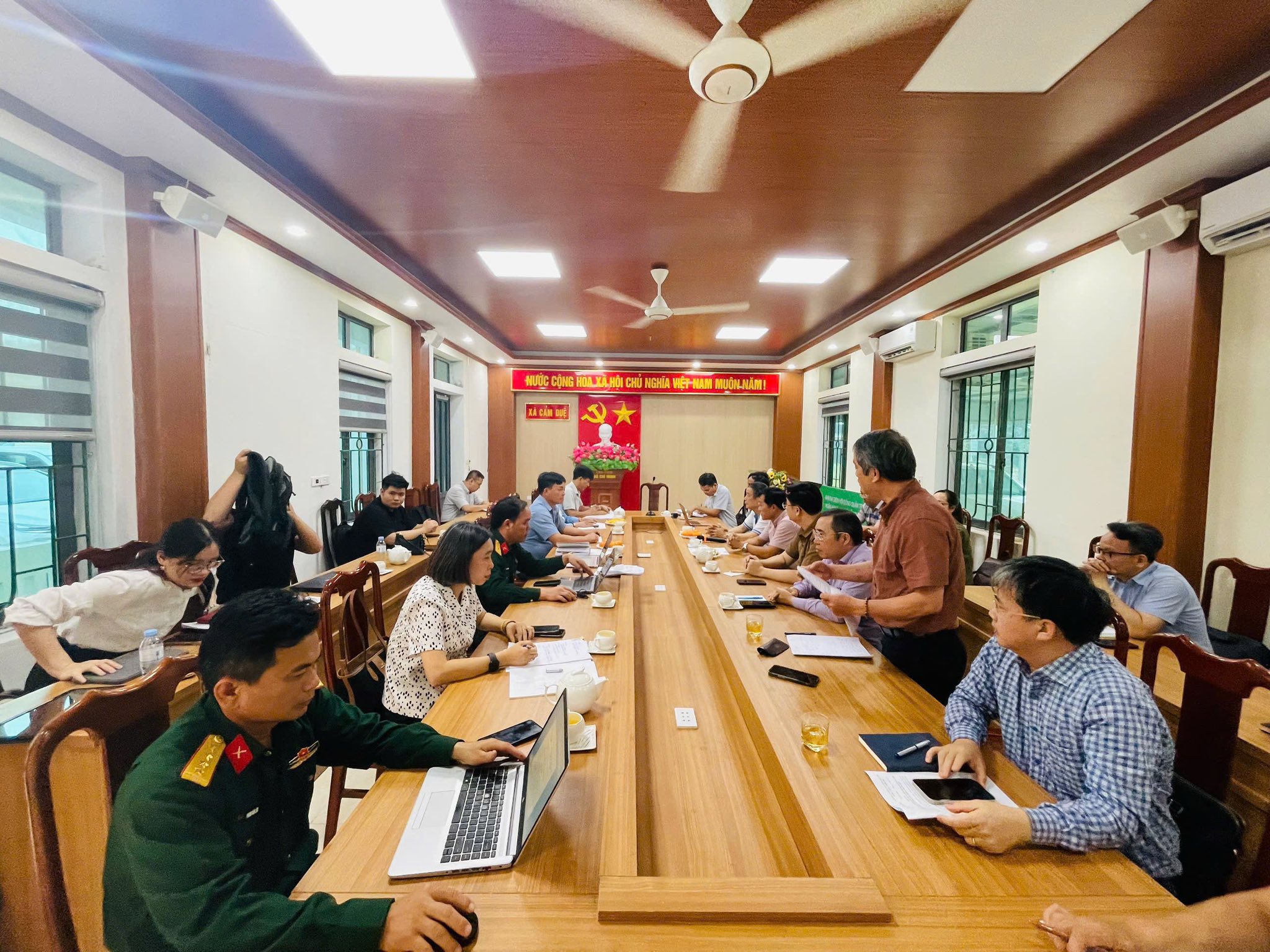 CẨM DUỆ: ĐÁNH GIÁ HIỆU QUẢ ỨNG DỤNG PHẦN MỀM GIÁM SÁT THIÊN TAI (PDMS), TRIỂN KHAI NHIỆM VỤ TRONG THỜI GIAN TỚI.