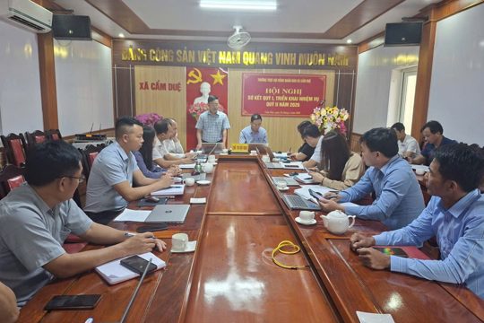 Thường trực HĐND xã Cẩm Duệ tổ chức Hội nghị sơ kết quý I và triển khai nhiệm vụ quý II năm 2026