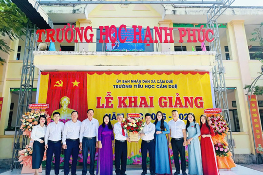 Trường Tiểu học Cẩm Duệ tưng bừng ngày Khai giảng năm học mới 2026-2027 
