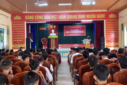 Xã Cẩm Duệ đăng ký, phúc tra độ tuổi nhập ngũ năm 2026