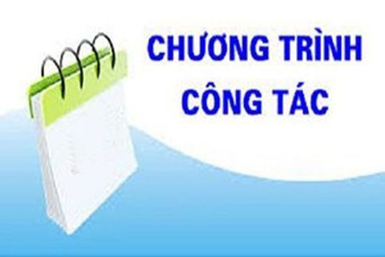 Chương trình công tác tháng 5/2026