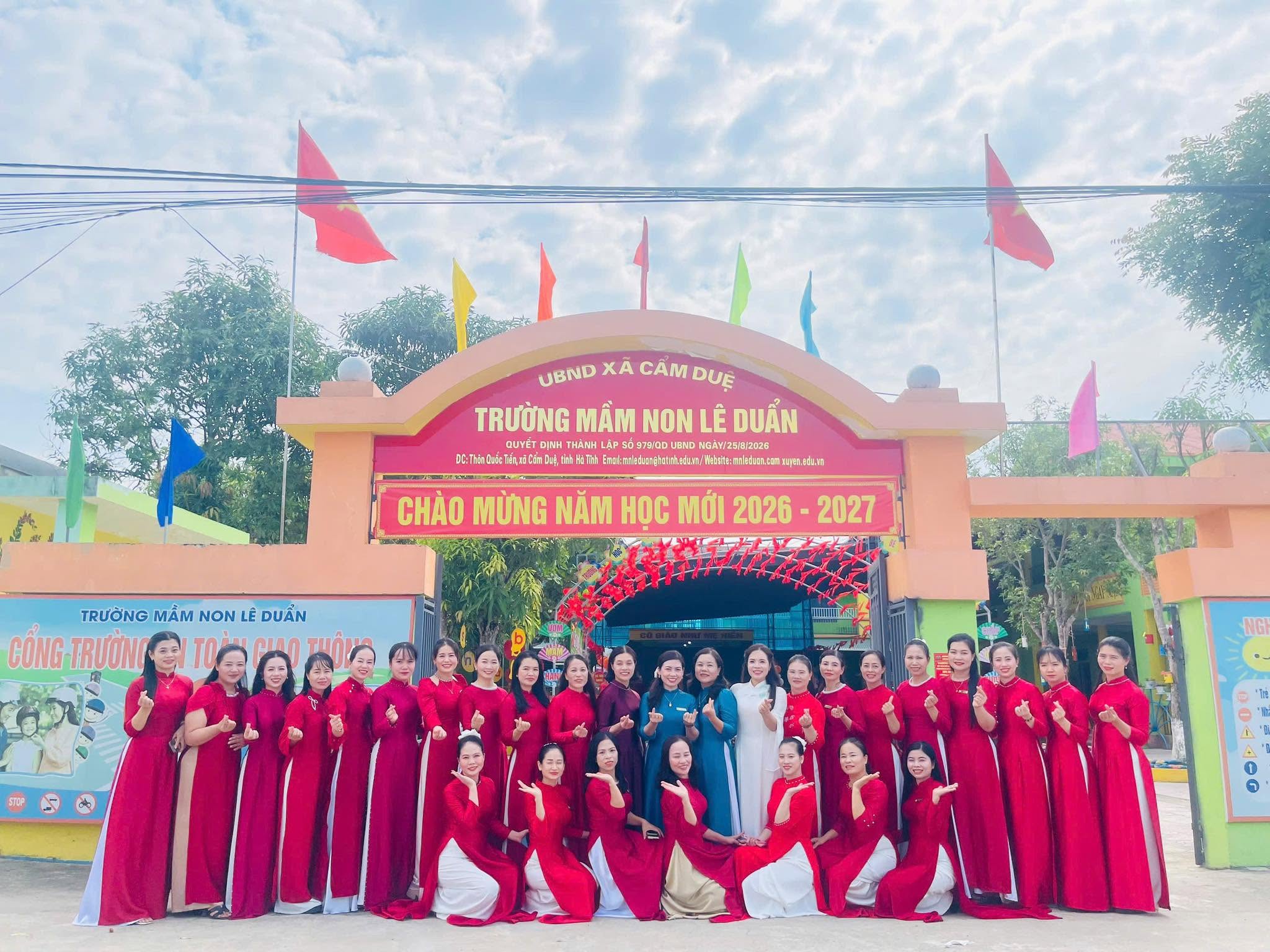 Thành lập 2 trường Mầm non Lê Duẩn, trường Tiểu học Cẩm Duệ mới trên cơ sở sắp xếp 6 trường Mầm non, Tiểu học trên địa bàn