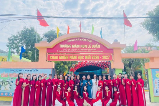 Thành lập 2 trường Mầm non Lê Duẩn, trường Tiểu học Cẩm Duệ mới trên cơ sở sắp xếp 6 trường Mầm non, Tiểu học trên địa bàn